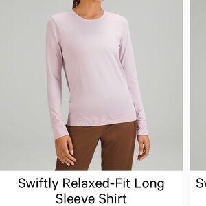 lululemon athletica Swiftly Relaxed Long Sleeve - Light Lavender